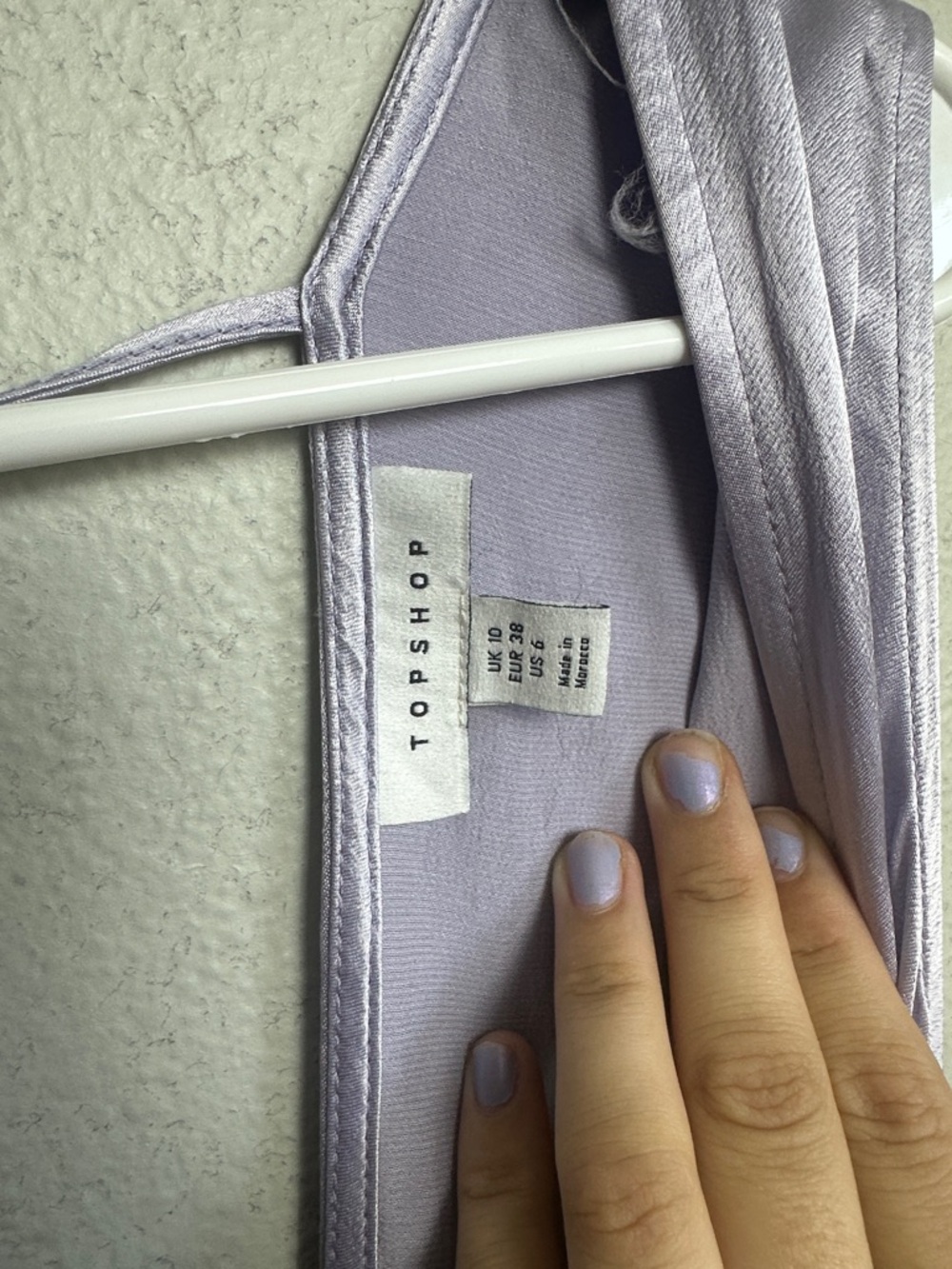 Topshop Lilac Satin Slip Dress - Picture 3 of 8